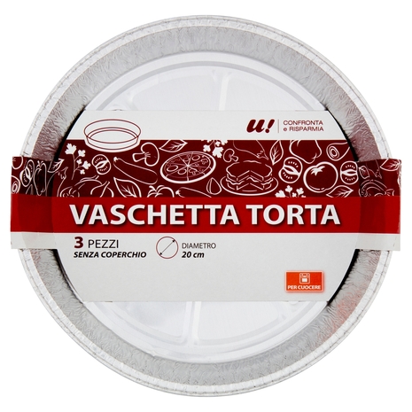 3 Vaschetta Torta 20 cm U! Confronta e Risparmia